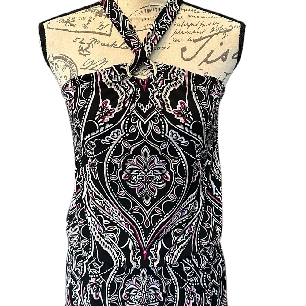 Black and Paisley Print Tunic